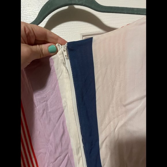 Collectif x Modcloth Keiko Sunset Stripes cropped Jumpsuit XS UK8 US4 NWOT - Picture 8 of 12